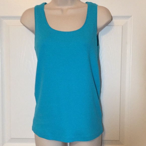 Chico’s Aqua Jacket and Tank Size M - Picture 3 of 7